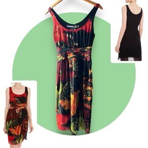 Desigual Fit 'n' Flare Dress Tulipán Papagayo Designed by M. Christian Lacroix